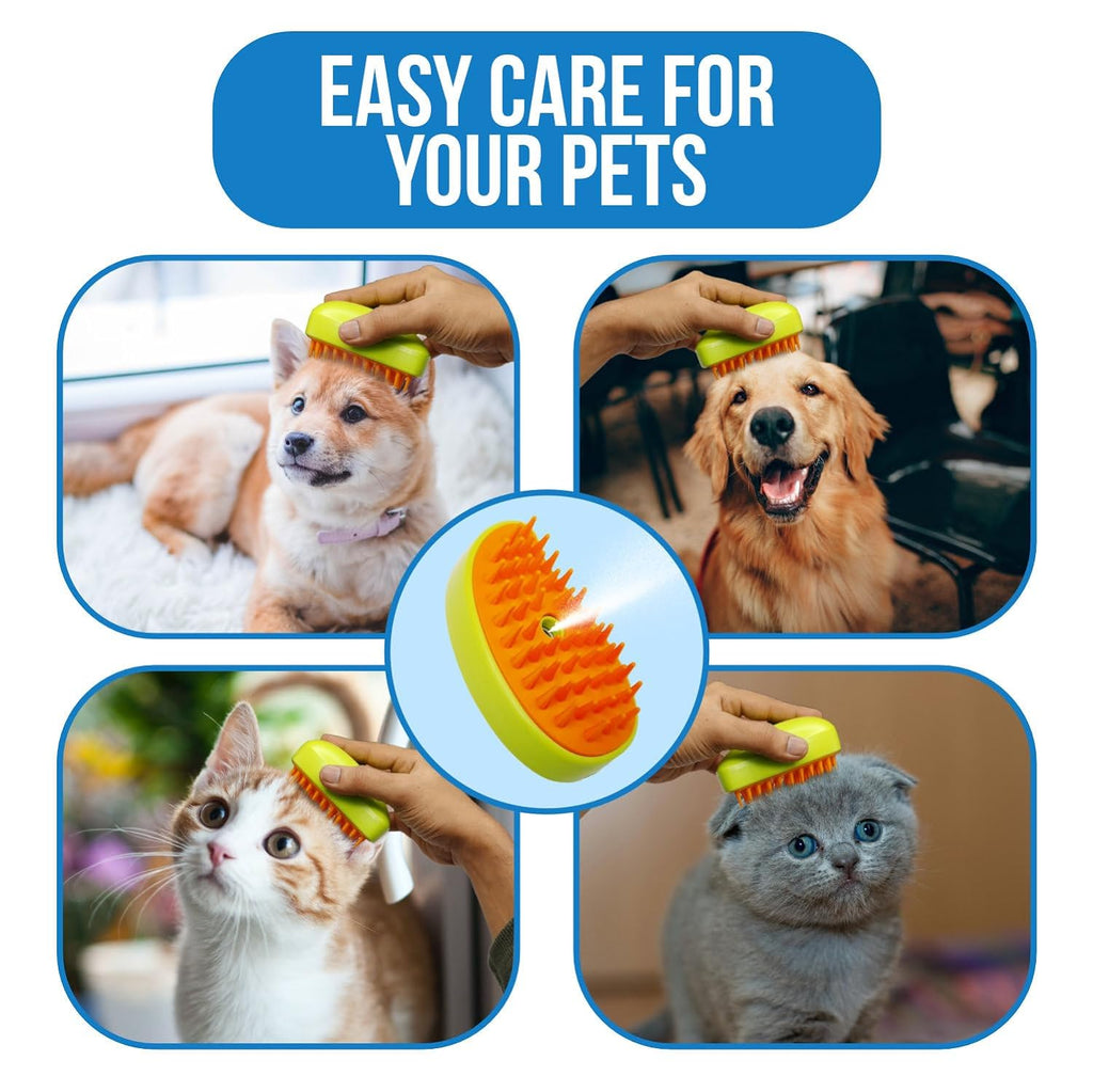 Cat Steamy Brush 3-in-1 Pet Grooming & Hair Removal Tool - Detail View 6
