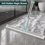 ALVENZA 3-in-1 Magic Silicone Floor Wiper Broom | Bathroom, Floor & Glass Cleaning Squeegee | Hair, Water & Dust Remover | 180° Rotating Head | Stainless Steel Handle - Gallery Image 3