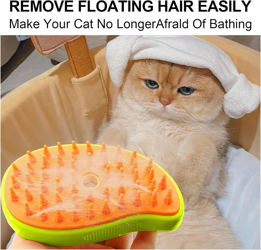 Cat Steamy Brush 3-in-1 Pet Grooming & Hair Removal Tool - Detail View 7