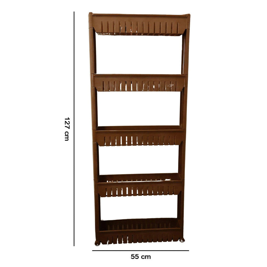 ALVENZA Kitchen Storage Rack – Space-Saving Multi-Tier Organizer with Wheels