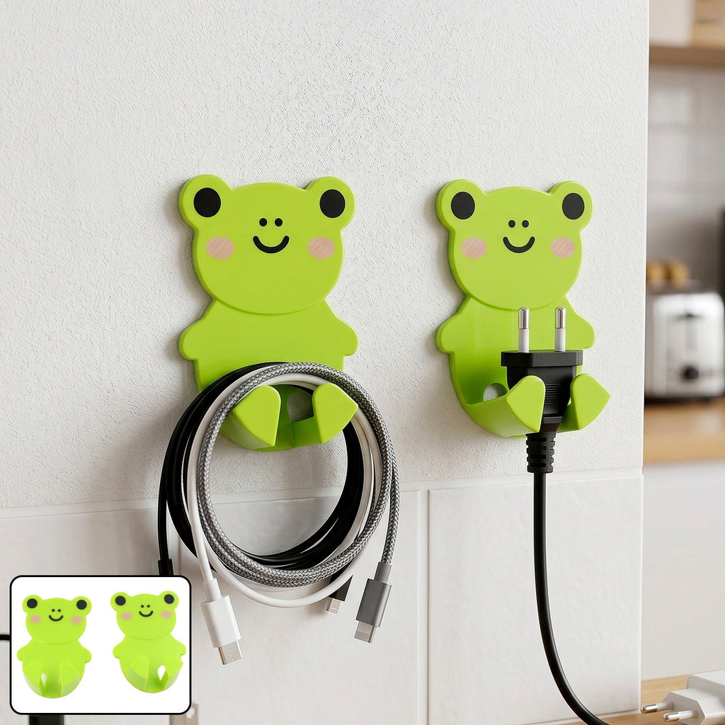 Plastic Adhesive Cable & Socket Holder Set Durable & Multipurpose