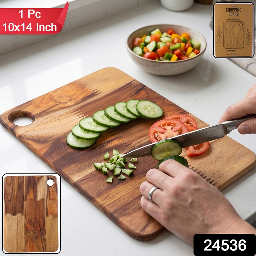 ALVENZA Wooden Chopping Board and Cutting Board for Kitchen 10 x 14 Inch (1...