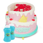 ALVENZA Kids Bubble Cake Toy – Automatic Bubble Maker with Lights & Music