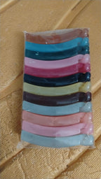 Banana Hair Clips Set – 12 Vibrant Multicolor Clips with Strong Grip