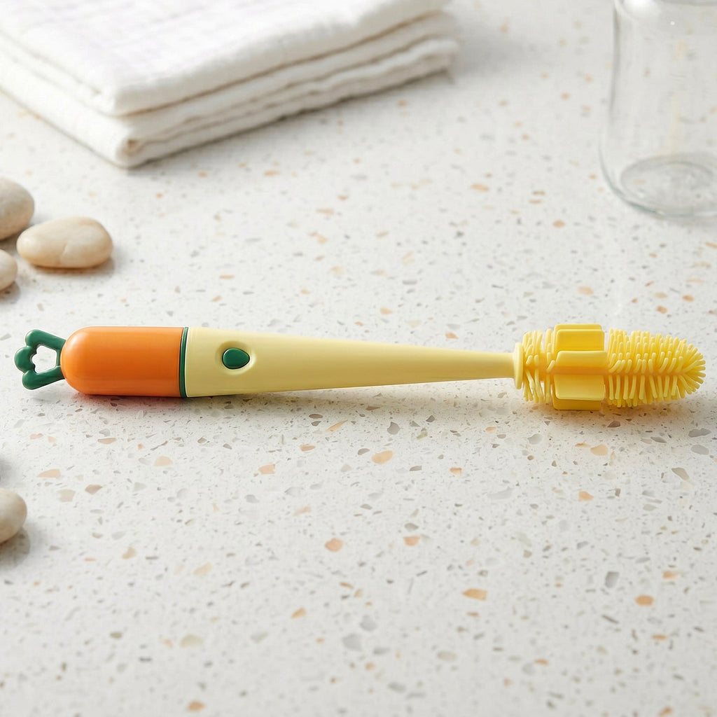 3 in 1 Bottle Cleaning Brush Gentle & Reusable with Silicone Head - Detail View 8