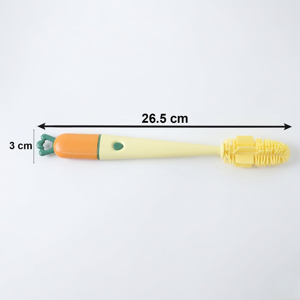 3 in 1 Bottle Cleaning Brush Gentle & Reusable with Silicone Head - Detail View 6