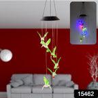 ALVENZA Solar Hummingbird Wind Chimes – Colorful LED Garden Decor