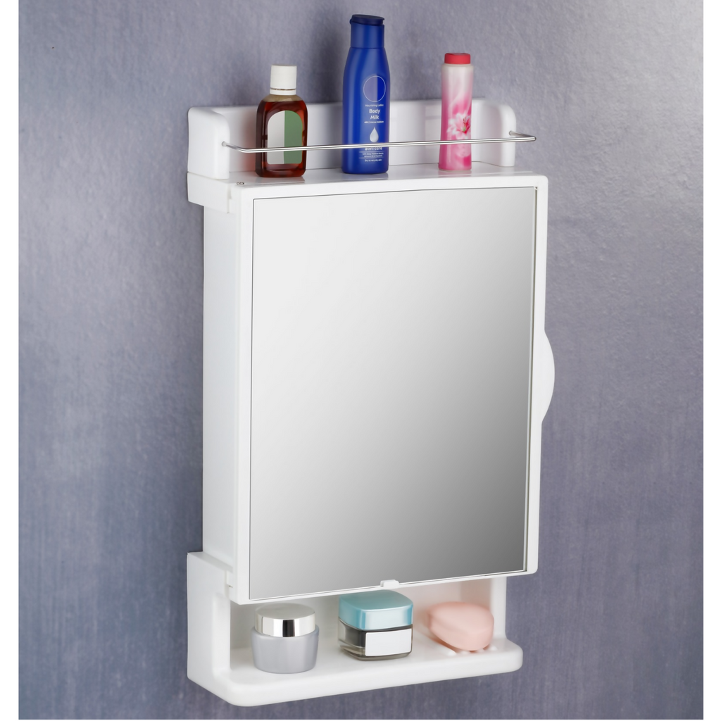 ALVENZA Wall-Mounted Mirror Cabinet 12x21 Inch – Space-Saving Bathroom Storage
