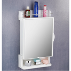 ALVENZA Wall-Mounted Mirror Cabinet 12x21 Inch – Space-Saving Bathroom Storage