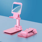 ALVENZA Adjustable Phone Stand – 3-Way Desk Mobile Holder with Mirror | Deskrova