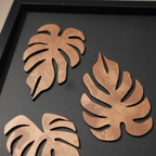 ALVENZA Luxury 3D Monstera Leaf Wall Art – Modern Tropical Decor for Homes