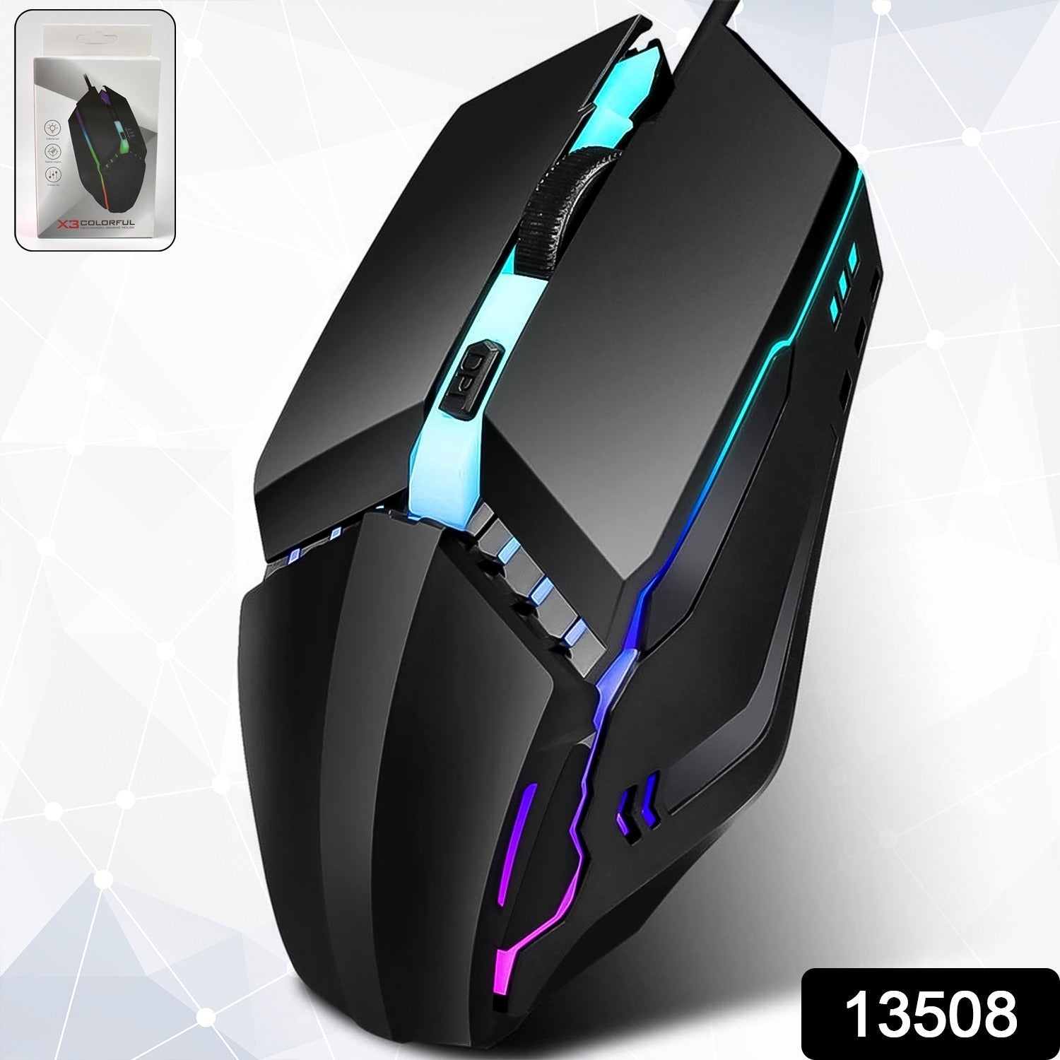 ALVENZA Wired Gaming Mouse – Ergonomic Design & RGB Lighting | Indo Glow