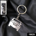 ALVENZA Metal Jeep Shape Keychain – Durable Stainless Steel Accessory