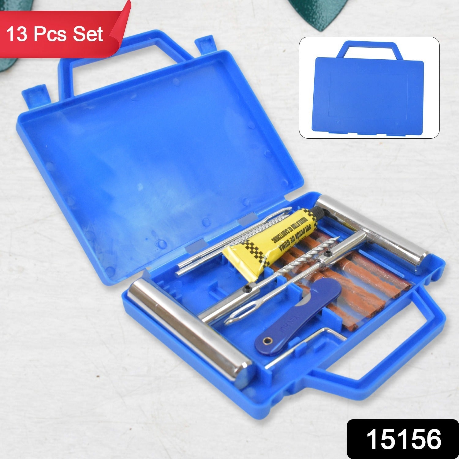 ALVENZA Tire Repair Kit – 13-Piece Portable Set | PowerPulse