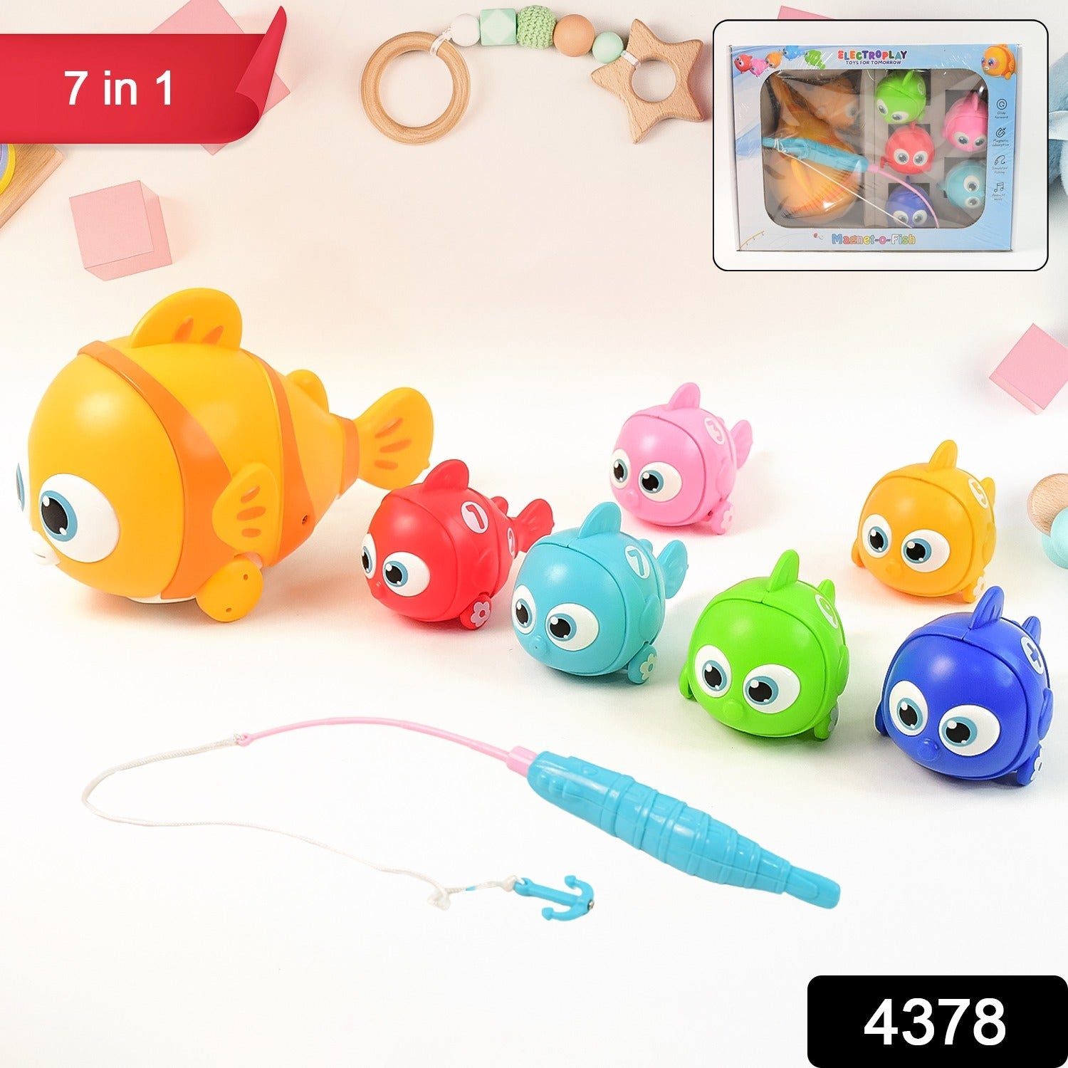 ALVENZA Magnetic Fishing Toy Set – 7-in-1 Skill-Building Fun for Kids