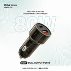 ALVENZA 80W Car Charger – Rapid Dual Port Charging for Smartphones