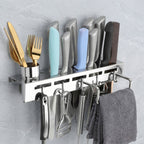 ALVENZA Wall Mounted Knife Holder Rack – Space-Saving Kitchen Organizer