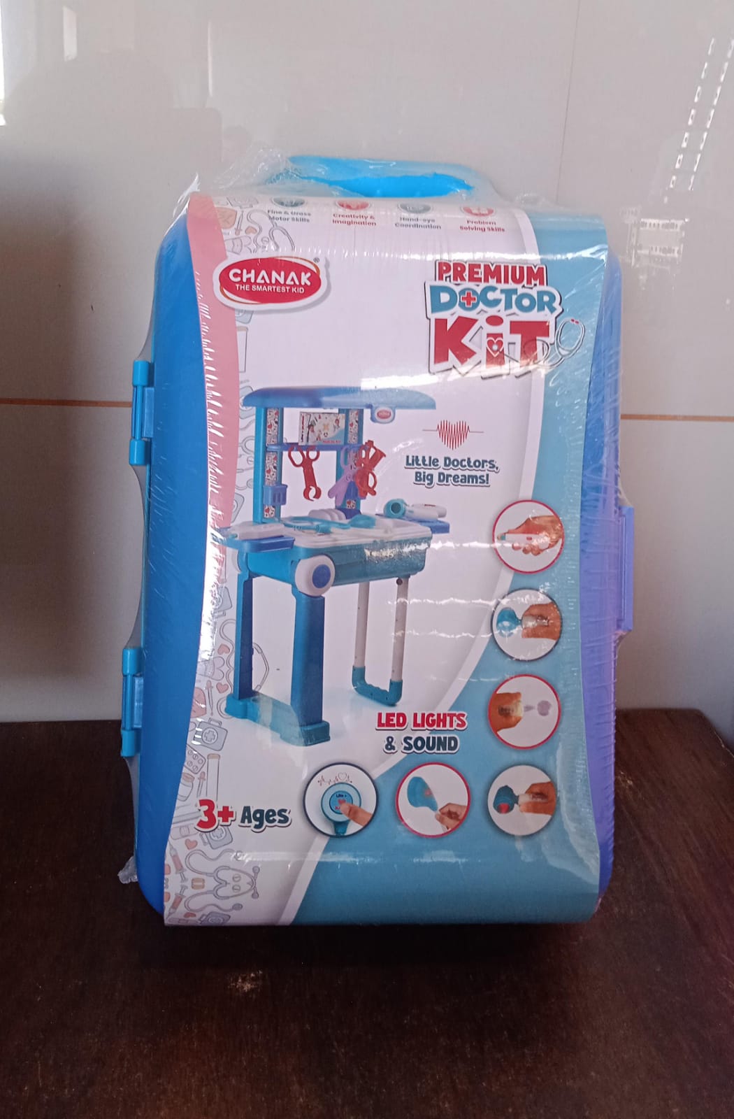 ALVENZA Kids Doctor Set with Trolley & LED Light Instruments | Aditi