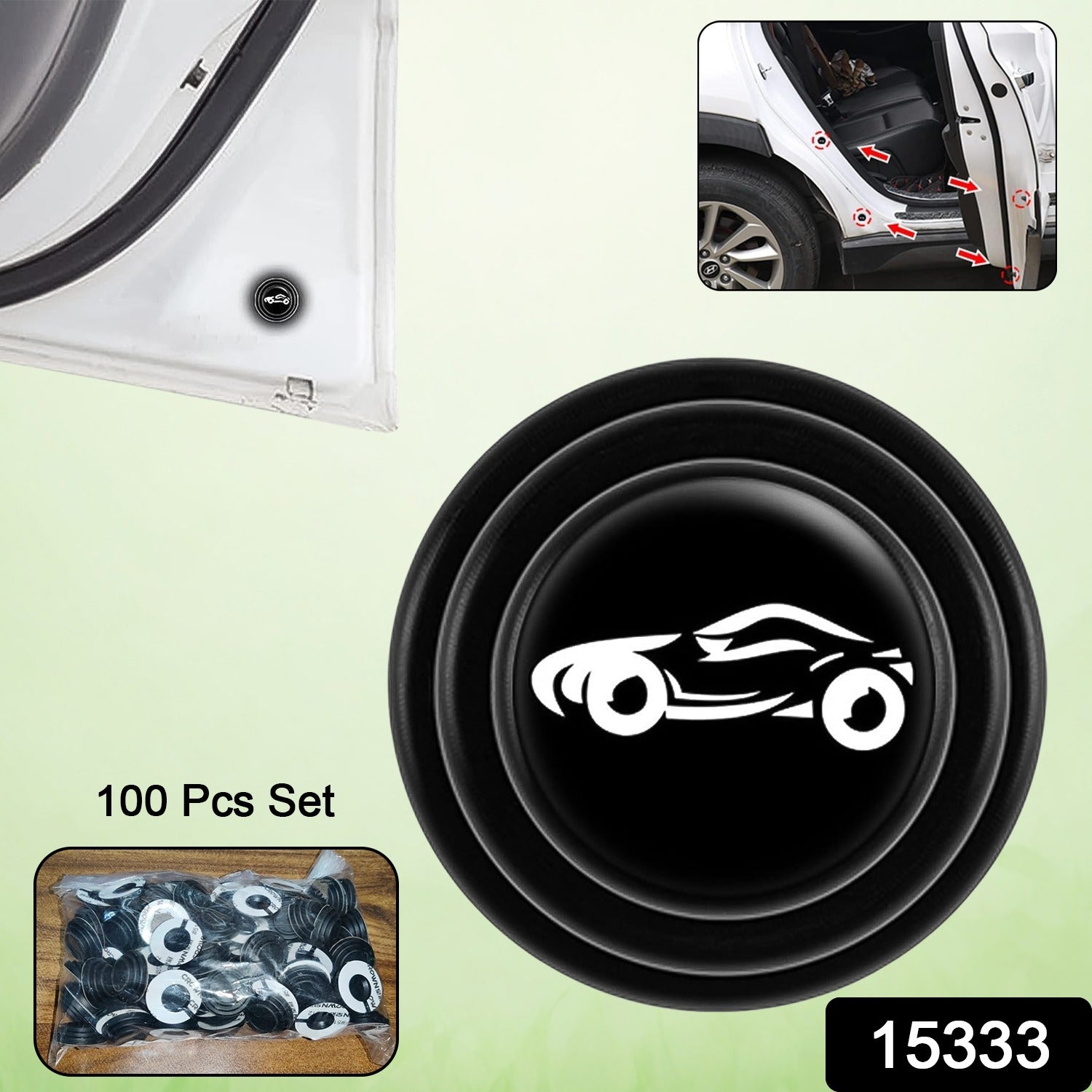 ALVENZA Car Door Protector – Shock Absorber Stickers (100 Pcs) | Velvet Wheels