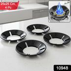 ALVENZA Gas Stove Flame Protector Ring – 4 Pc Set for Efficient Cooking