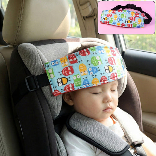 Baby Car Seat Head Support Strap – Adjustable Padded Comfort