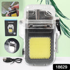 ALVENZA Electric Lighter Flashlight – USB Rechargeable 3-Mode COB | Indo Glow