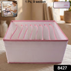 Clothes Storage Organizer Foldable, Space-Saving & Durable Fabric - Side View