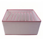 Clothes Storage Organizer Foldable, Space-Saving & Durable Fabric - Back View