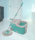 ALVENZA 360 Spin Mop with Wheels – Microfiber, Auto-Fold Handle | Ganesh