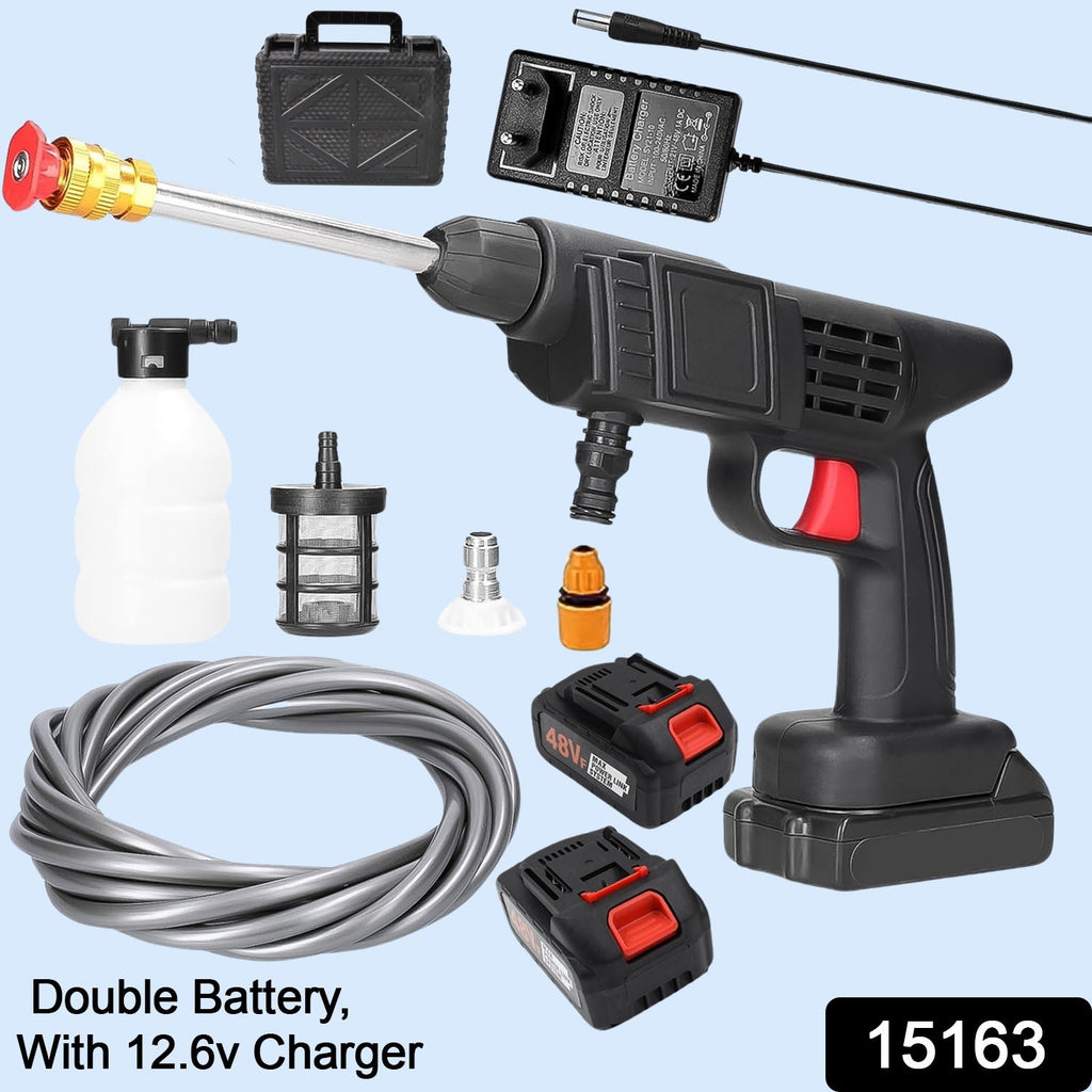 ALVENZA Cordless Car Washer Gun – 48V Dual Battery Power | Velvet Wheels