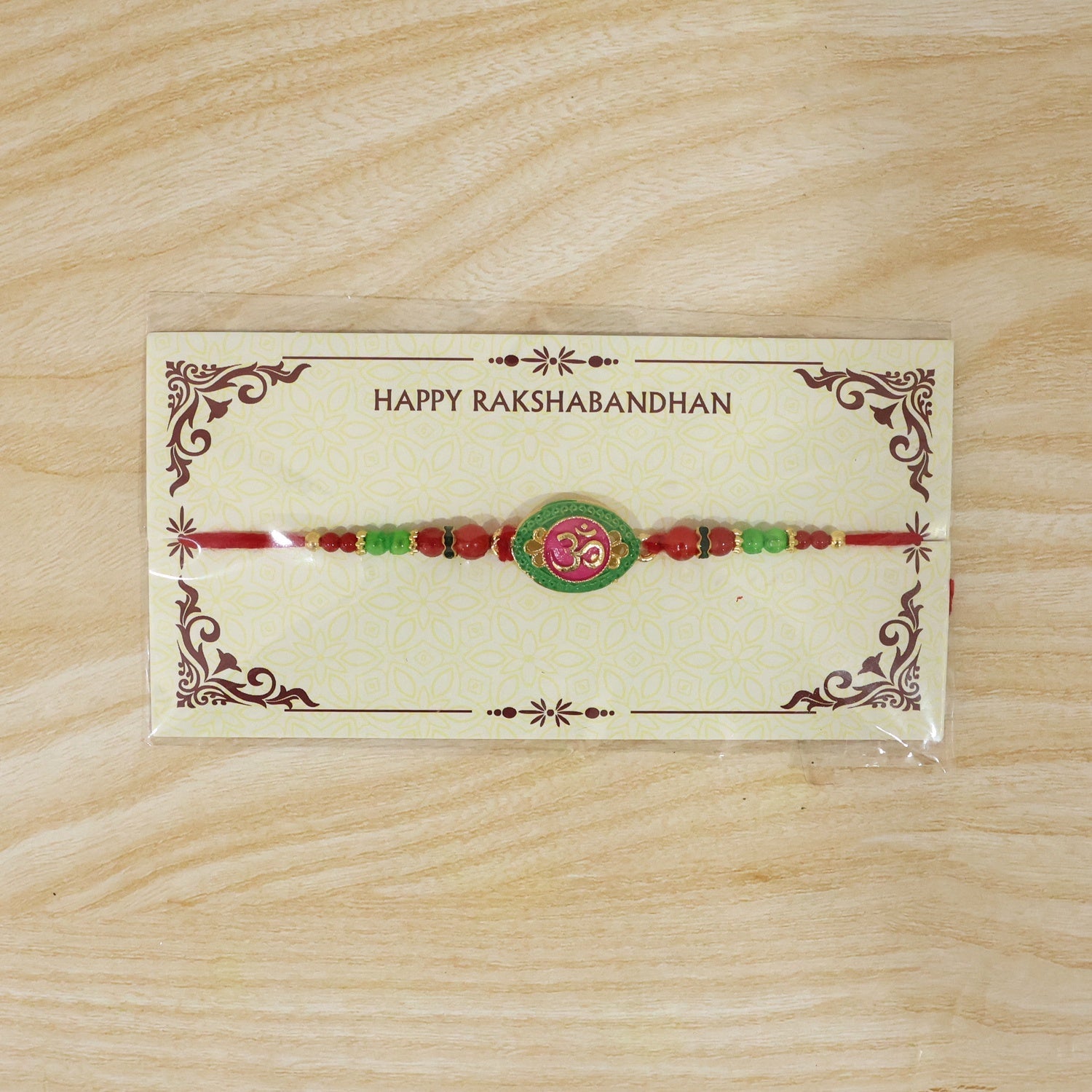ALVENZA OM Symbol Rakhi – Elegant Designer Thread for Raksha Bandhan