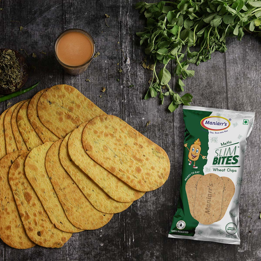 Methi Slim Bites Healthy Fenugreek Snack (58g) | Maniarr's