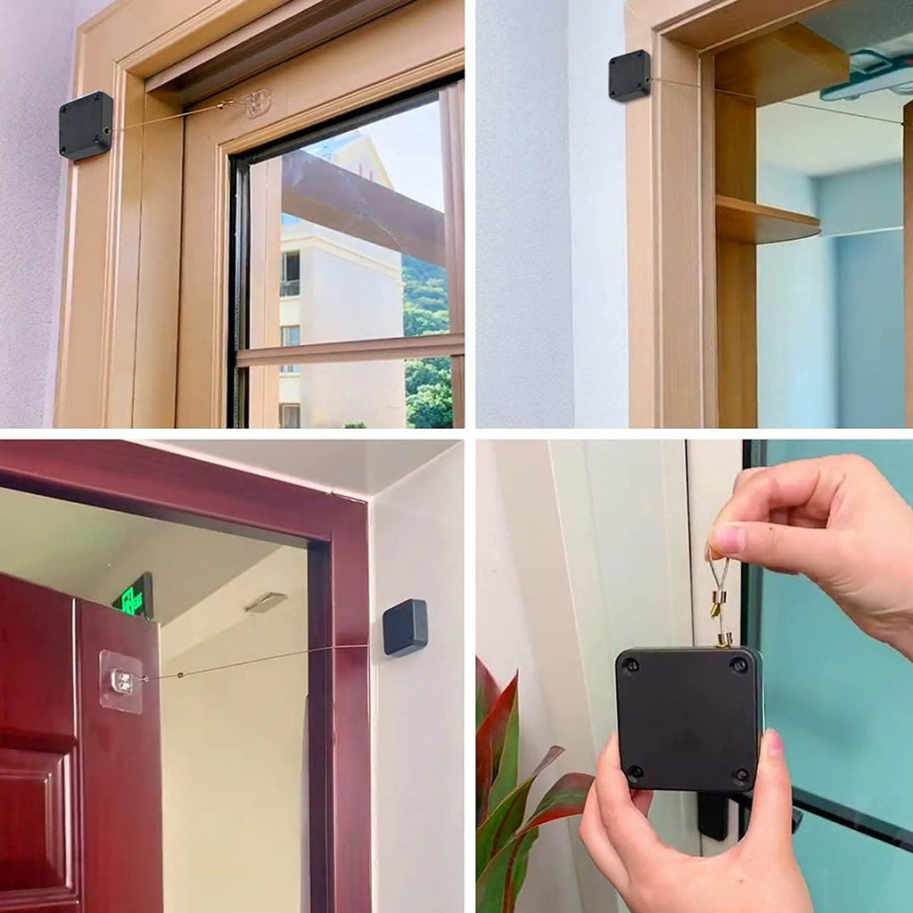 ALVENZA Automatic Sensor Door Closer – Punch-Free & Quiet | GlimmerHome