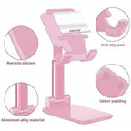 ALVENZA Adjustable Phone Stand – 3-Way Desk Mobile Holder with Mirror | Deskrova