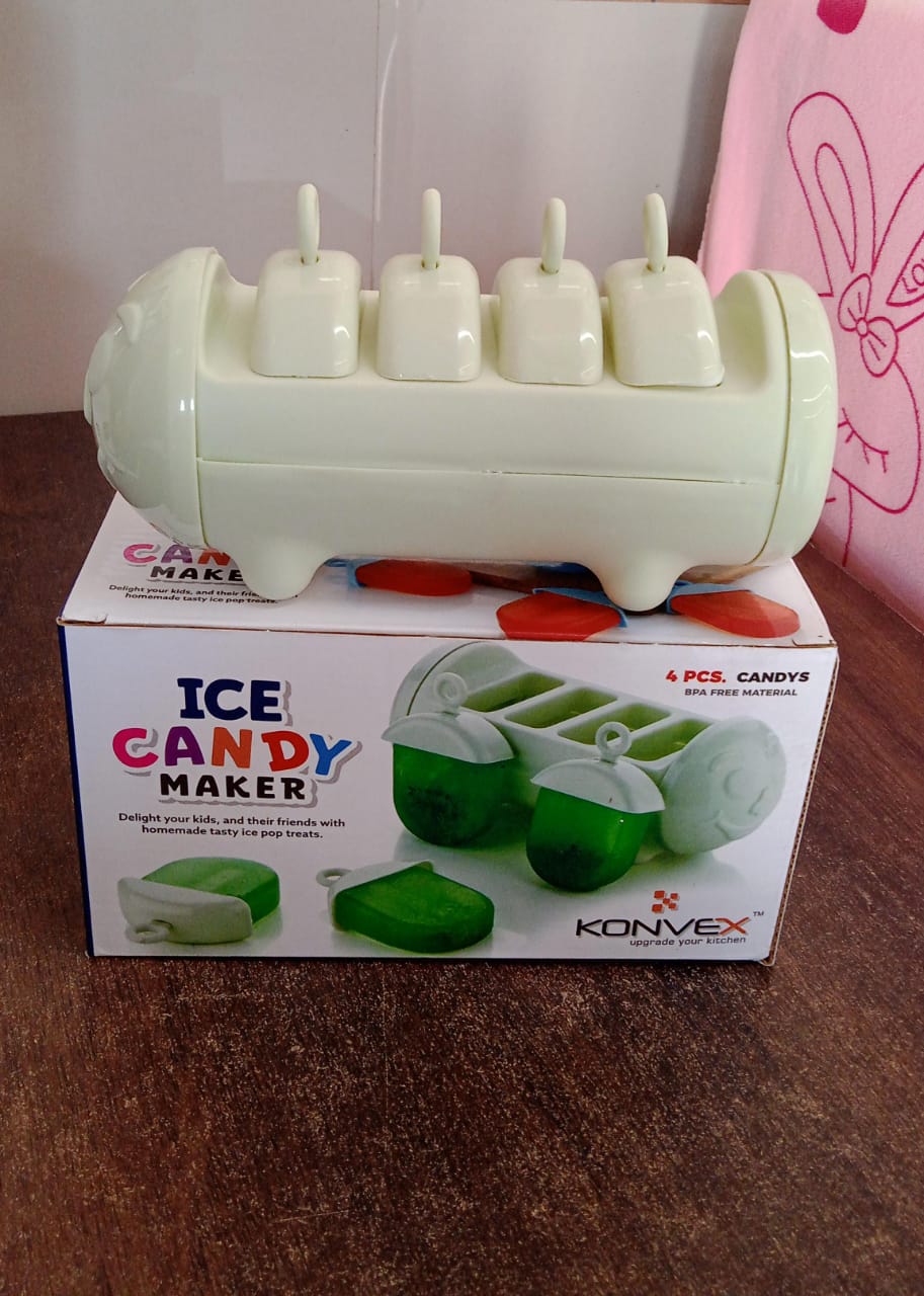 Ice Candy Maker 4 Compartment Homemade Kulfi Mould | Konvex - Detail View 7