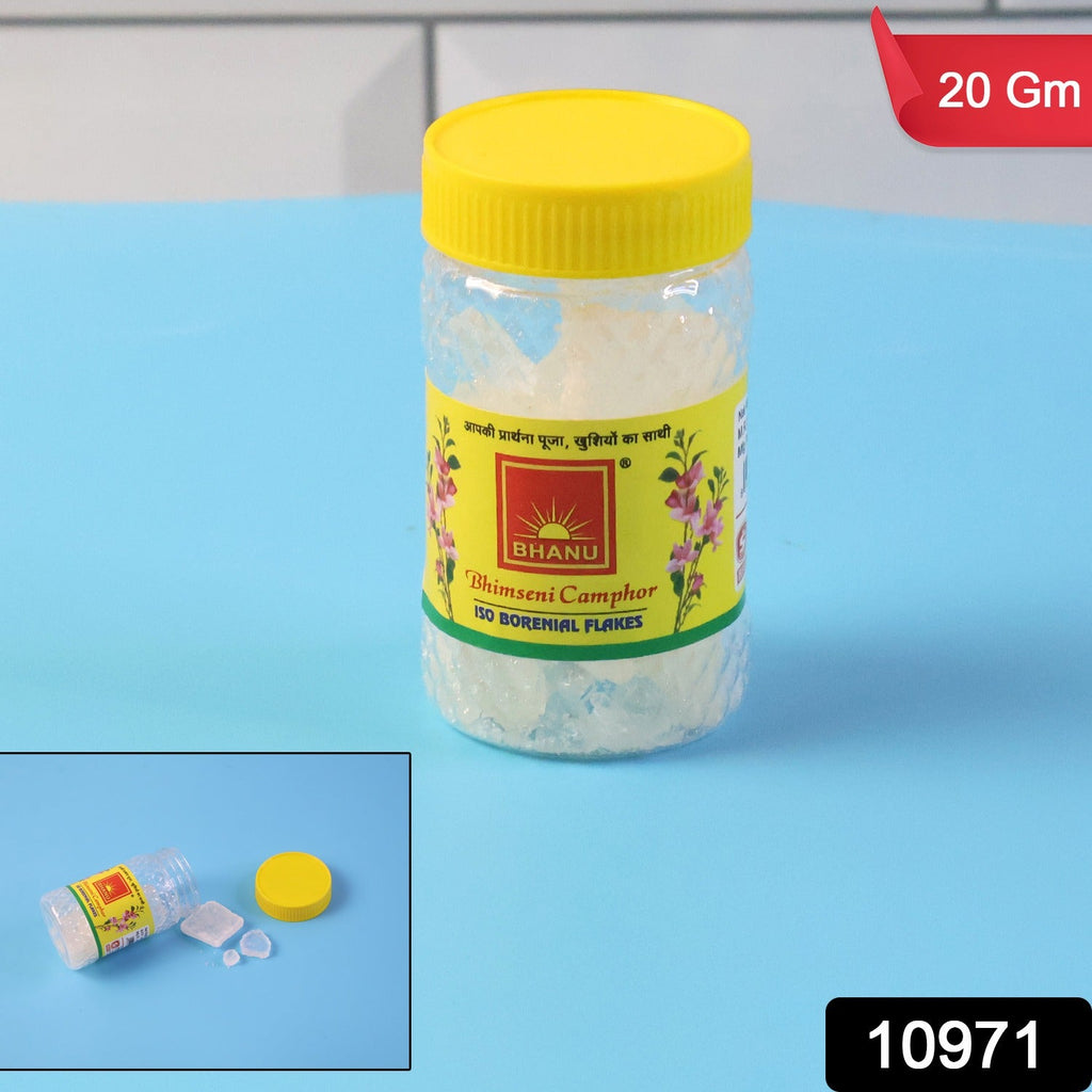 ALVENZA Bhimseni Camphor Flakes – Pure ISO Borneol for Pooja & Air Purification