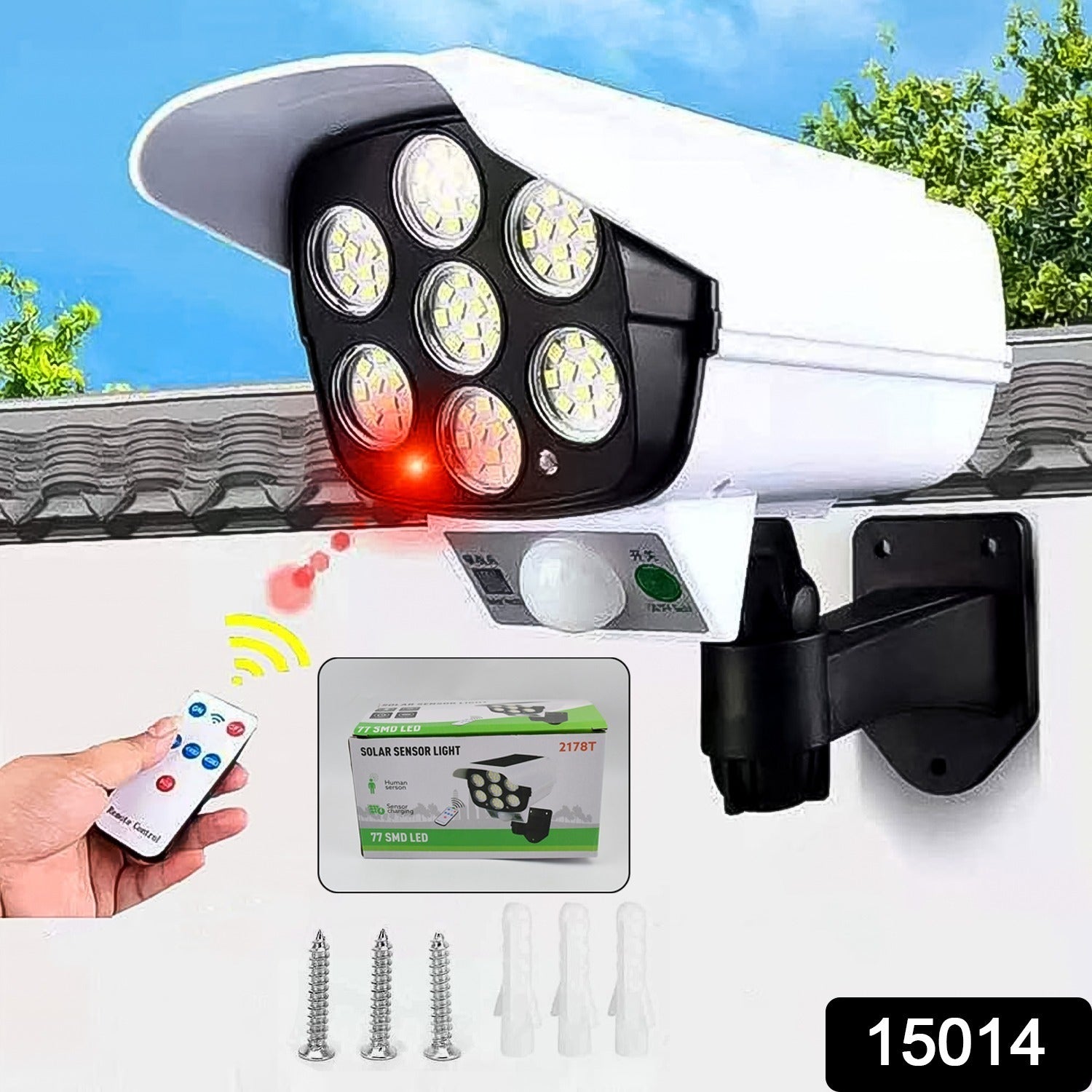 ALVENZA Solar Security Camera Light – Dummy Motion Sensor for Outdoor Safety | AutoSafeo
