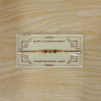 ALVENZA Graceful Pastel Pearl Rakhi with Fine Beads and Premium Raksha Bandhan Charm