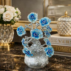 ALVENZA Silver Lucky Flower Tree Showpiece – Elegant Home Decor Accent