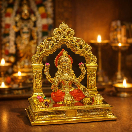 ALVENZA Goddess Lakshmi Idol – Sacred Home Decor for Prosperity and Positivity