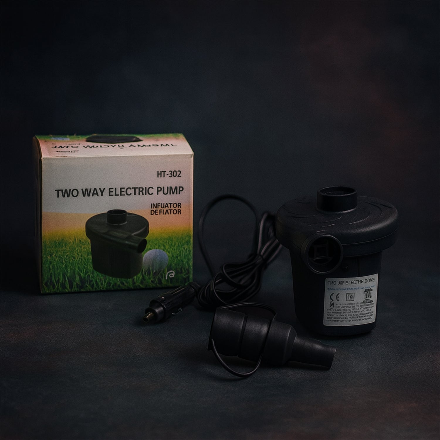 ALVENZA Electric Air Pump – Fast Inflate/Deflate for Home & Travel | FitFuzion