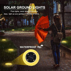 Solar Ground Lights Waterproof LED Pathway Illumination - Detail View 5