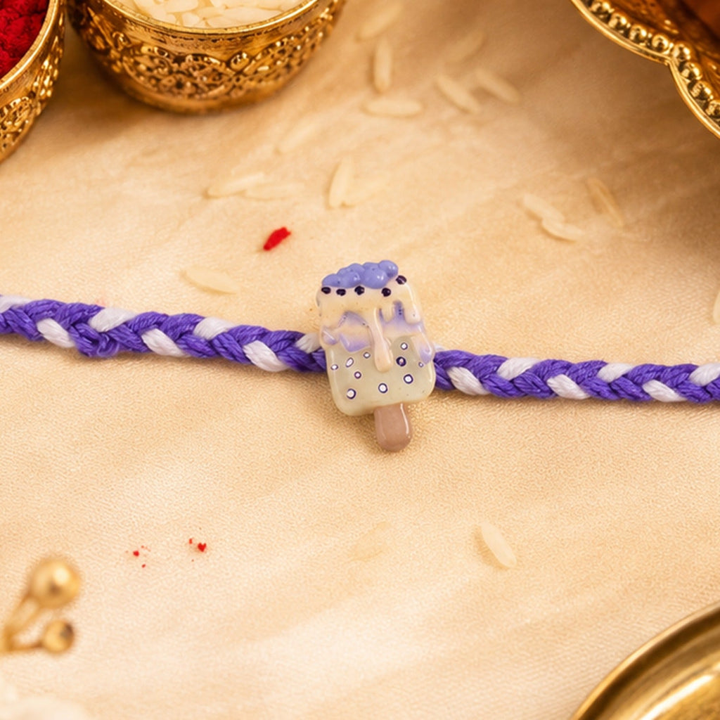 ALVENZA Ice Cream Fancy Dori Rakhi - Stylish & Comfortable for Bhai