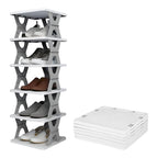 ALVENZA Foldable Shoe Rack 6-Layer – Space-Saving Organizer | Organivo