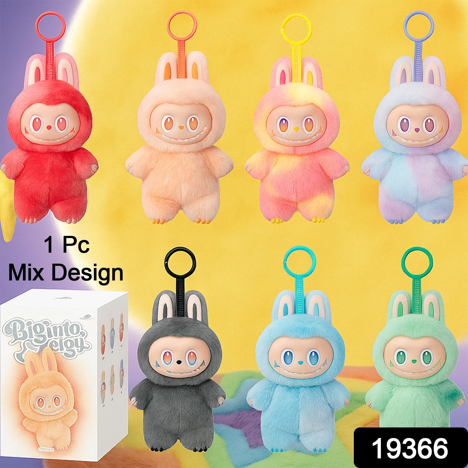 ALVENZA Plush Keychain – Soft Cartoon Animal Toy for Bags