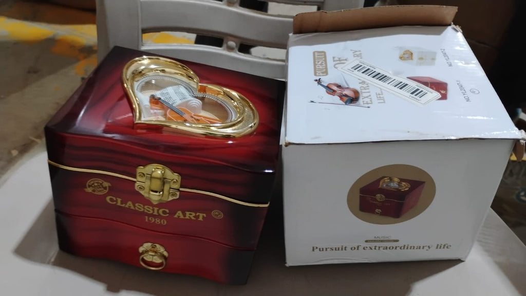 ALVENZA Ballerina Music Box – Hand Crank Piano & Storage | Deodap