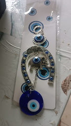 ALVENZA Evil Eye Hanging with Elephant & Horseshoe – Protective Wind Chime