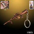 ALVENZA Gun Shape Keychain – Durable Metal Alloy with Antique Finish