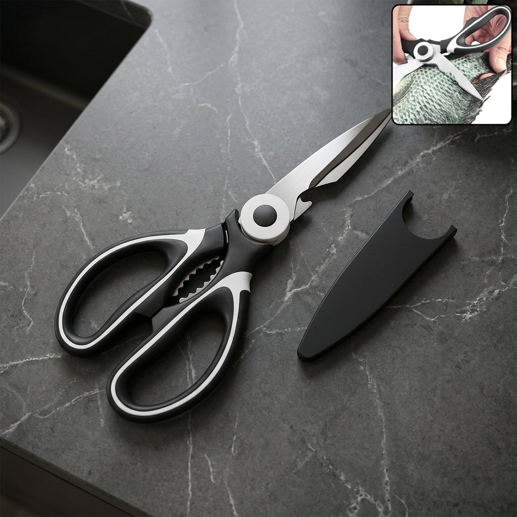 3 in 1 Kitchen Scissors Sharp & Versatile for Home & Kitchen