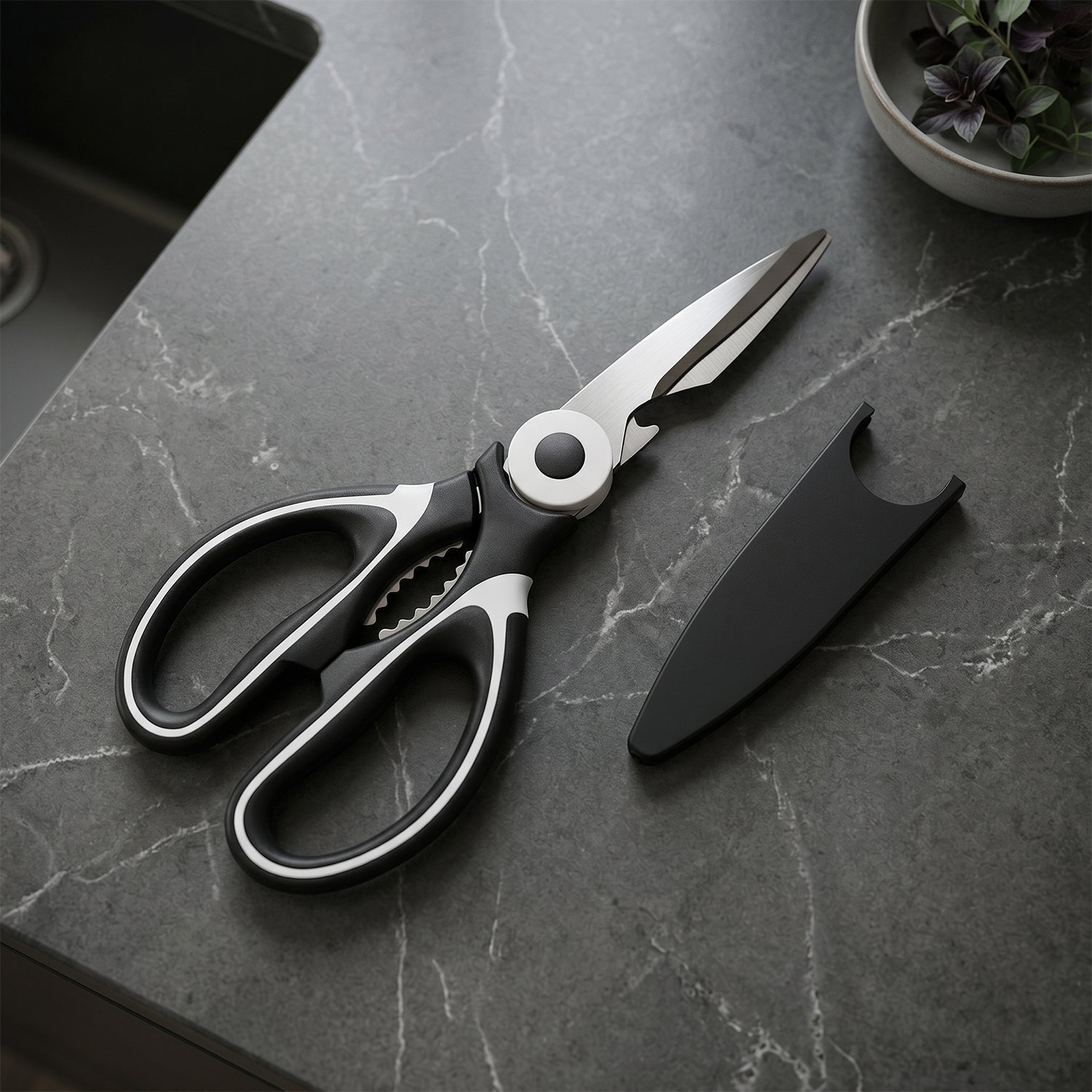 3 in 1 Kitchen Scissors Sharp & Versatile for Home & Kitchen - Front View